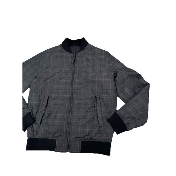 Saks Fifth Avenue Gray Duck Down Bomber Jacket Men’s Size Medium Classic Luxury - Picture 3 of 9